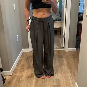 Pinstripe wide leg dress pants.  Never worn!!